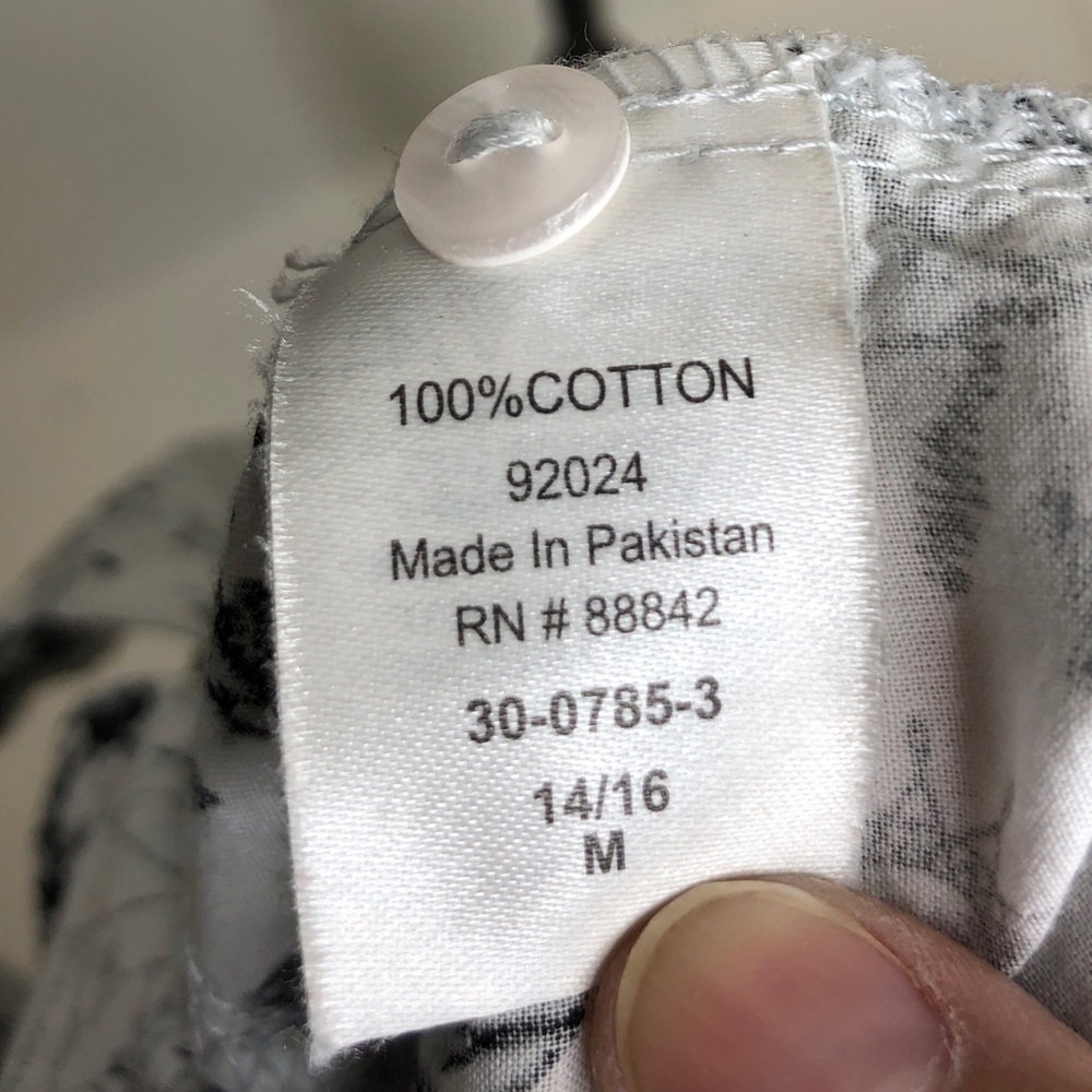 Ellos Floral Button Down Tunic - Medium - image 5